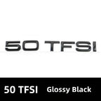 Car Rear Trunk Emblem Sticker For Audi A3 A4 A5 A6 A7 A8 Q3 Q5 Q7 Original Size Quarrto Sline Emblem ABS Black Refit Accessories