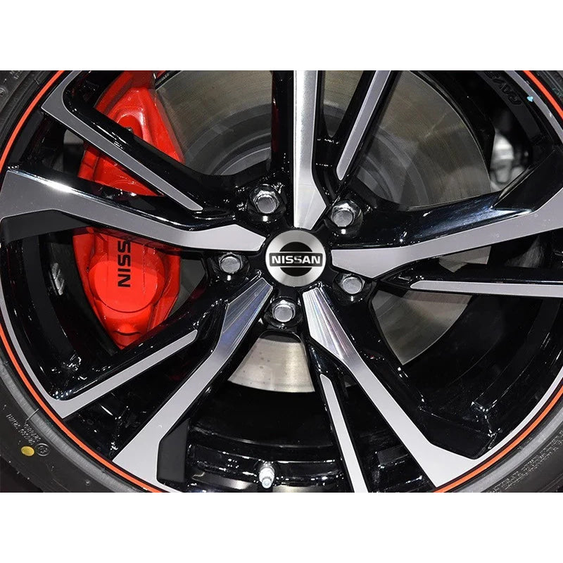 4Pc 56/60mm Wheel Center Hub Rim Caps Car Wheel Hub Covers Fit For Nissan X-Trail Qashqai Almera Note Leaf J10 Teana V36 Tiida