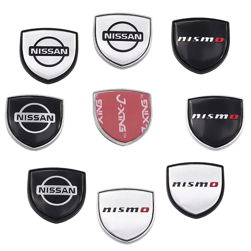 1pcs new metal 3D Car Fender side logo Car door Emblem Rear emblem car window sticker styling Accessories For Nissan nismo