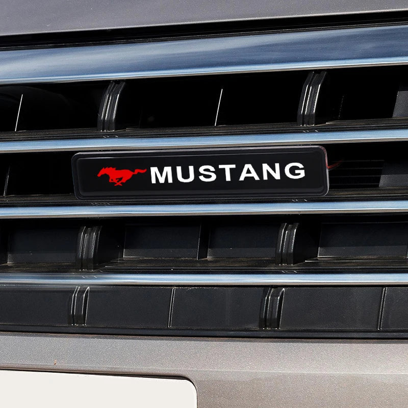 Auto Front Grille Badge Car Head Grill Emblem LED Light For Ford Focus Mk2 3 Fiesta Ranger Mondeo S-MAX Kuga Mustang Auto Goods