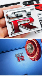For Nissan Nismo GT-R, R32, R33, R34, R35, 370Z Accessories 1pcs GTR Car Logo Emblem Metal Stickers R GT Decals Badge Labeling