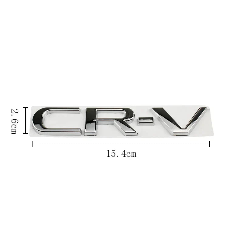 15.4cm Metal 3D Car Stickers Side Fender Badge Styling for Honda CRV Logo 2023 2024 Rear Trunk Emblem Decal Exterior Accessories