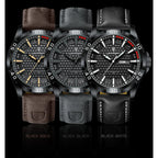 POEDAGAR Original Man Wristwatch Top Luxury Waterproof Luminous Date Week Watch For Men Quartz Sport Leather Men's Watches Reloj