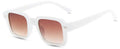Gafas de sol rectangulares retro con montura pequeña para mujer
