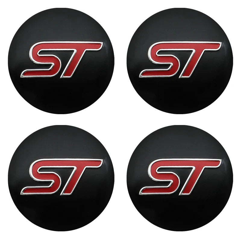4pcs 56mm 60mm 54mm For Ford Ranger Focus Kuga Mustang Mondeo Fusion Esco Logo Car Wheel Center Hub Cap Rim Cover Emblem Sticker