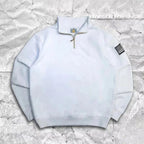 Y2K Retro Quarterzip Pullover Hoodie Embroidery Sweatshirt American Vintage Old Money Casual Streetwear Unisex Oversized Coat