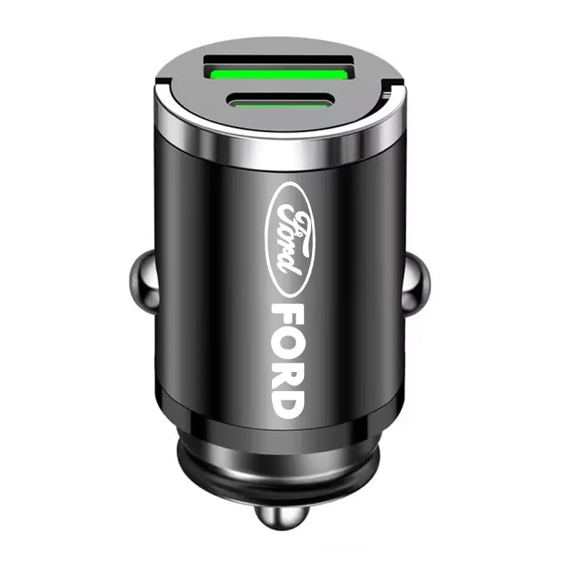 100W Car Charger Lighter PD Fast Charging Mini Car Phone Charger For Ford Escape Kuga Mondeo Ecosport Fiesta Focus 2 3 MK1 MK2