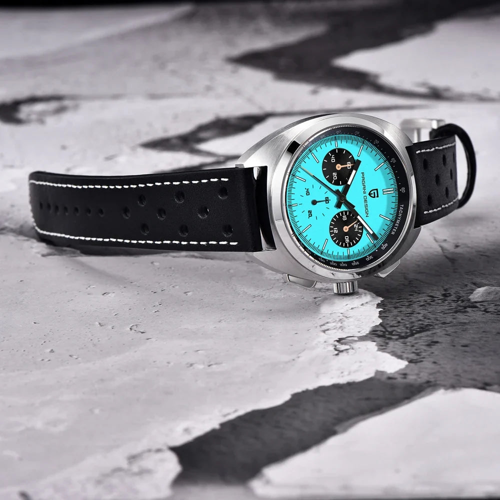 PAGANI DESIGN Panda Mens Watches Quartz Luxury Watch For Men Chronograph VK63 Wristwatches AR Sapphire Waterproof Luminous Clock