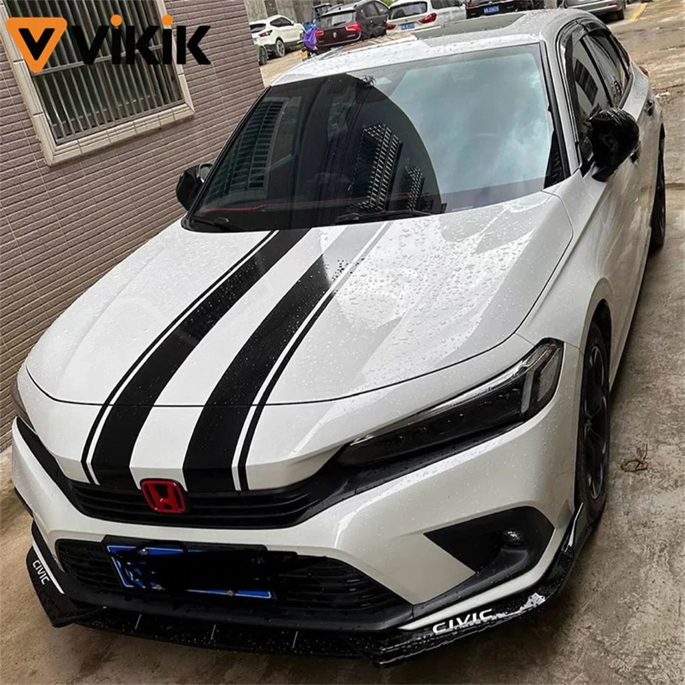 3/5/7/10CM Black Glossy Vinyl Stripes Car Tape Waterproof Window Trim Film for Hood Roof Pillar