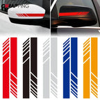 Pegatinas de rayas para espejo retrovisor de coche, calcomanías de vinilo reflectantes, decoración de moda, pegatina impermeable, accesorios exteriores