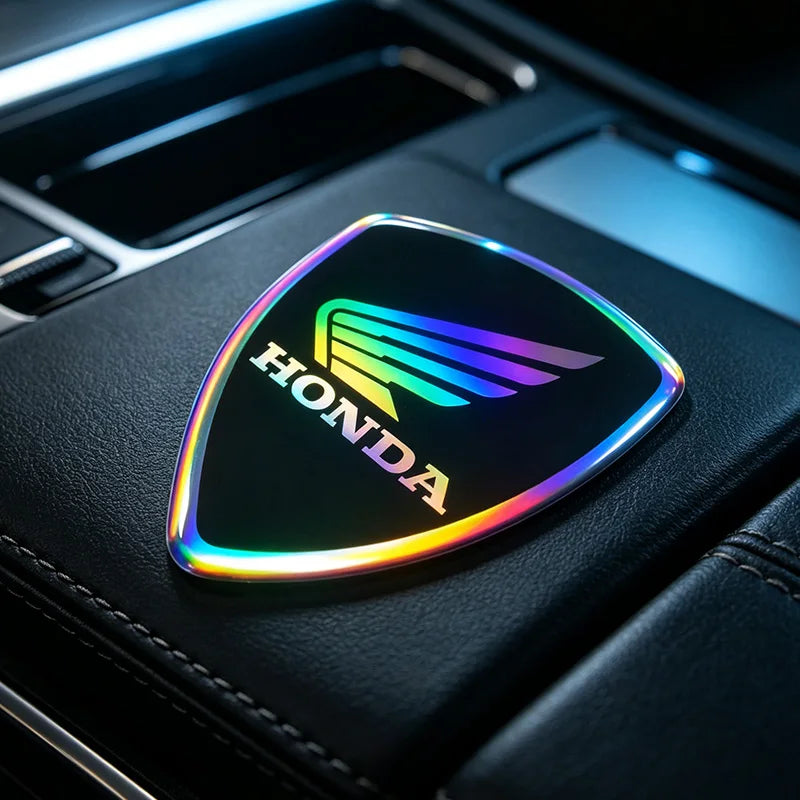For Honda Stickers Motorcycle Stickers 3D Gel Emblem Logo Electric Car Stickers Accessories Reflective Colorful Laser Sticker