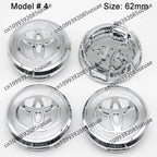 4Pcs 62mm 57mm Car Wheel Center Hub Caps Cover Badge Accessories For Toyota Prado Yaris Hilux Verso Fortuner Supra Corolla Camry