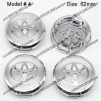 4Pcs 62mm 57mm Car Wheel Center Hub Caps Cover Badge Accessories For Toyota Prado Yaris Hilux Verso Fortuner Supra Corolla Camry