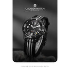CADISEN Deep Explorer 2025 New Automatic Mechanical Watch Man Canvas Strap Wristwatch MIYOTA  Luxury Luminous Waterproof Watches