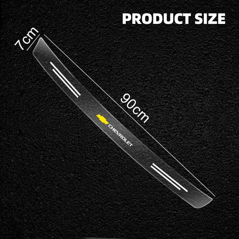 Car Transparent Rear Guard Plate Trunk Sticker For Chevrolet Silverado Impala Malibu Equinox Cruze Camaro Tahoe/Suburban Cavalie