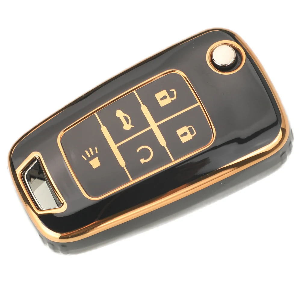 Jingyuqin 2/3/4/5 BTN suave TPU funda para llave de coche para Buick/Opel para Chevrolet Cruze Epica Lova Camaro Impala Aveo Malibu Sail Orlando
