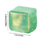 Maltose Cube Stress Squeeze Toy D ecompression Small Ice Cubes Anti Stress Slow Rebound Polar Light Colorful Squeeze TPR Block