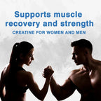 Creatine Monohydrate - Enhance Muscle Strength, Promote Muscle Growth, Improve Athletic Performance, Vegetarian, Gluten-free