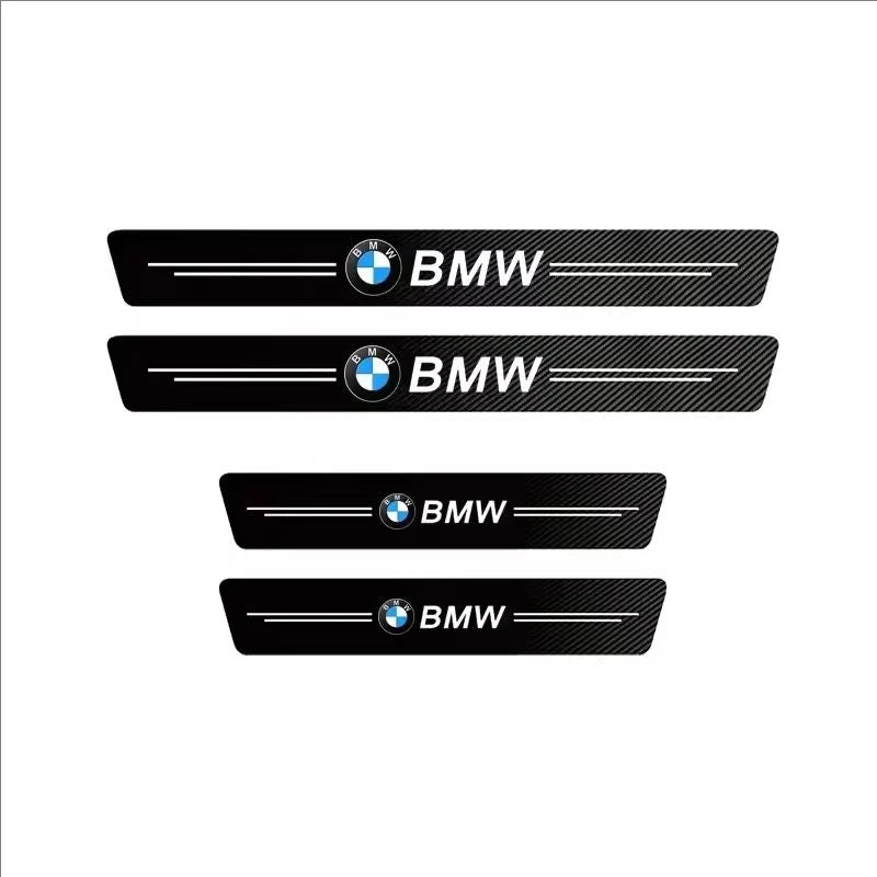 1/4/5Pcs Carbon Fiber Door Sill Anti Scuff Plate Sticker For BMW M2 M3 M4 M5 G06 G07 G14 G15 G16 G42 G80 F20 F21 F82 F83