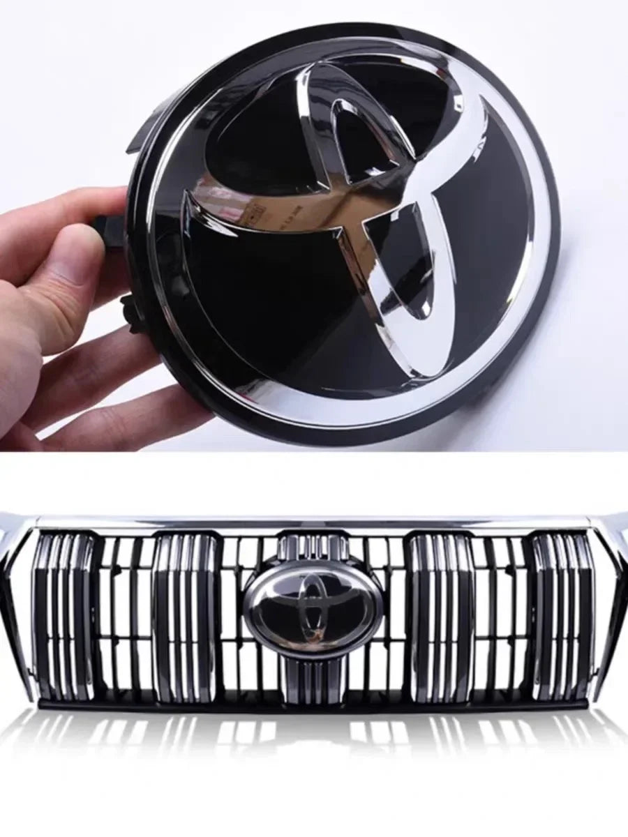 3D Car Logo Emblem Perfect Fit on Front Grill and Hood for Toyota Corolla Camry RAV4 LANDCRUSER Highlander PRIUS CHR Yaris Wish,
