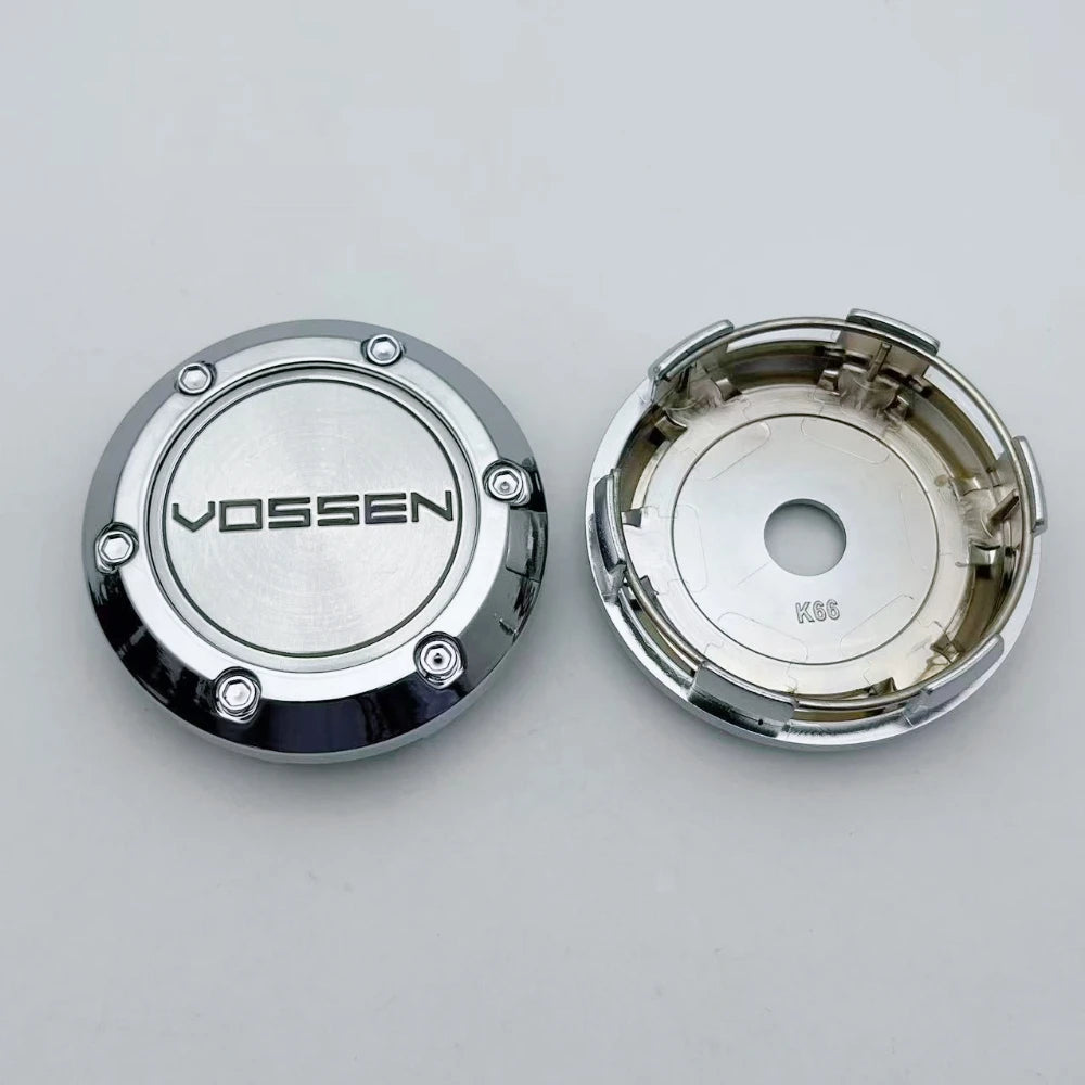 4pcs/Set 66MM 62MM VOSSEN Logo Emblem Badge Car Wheel Center Caps Rim Hubcap Wheel Hub Center Dust Cover Replace Car Accessories