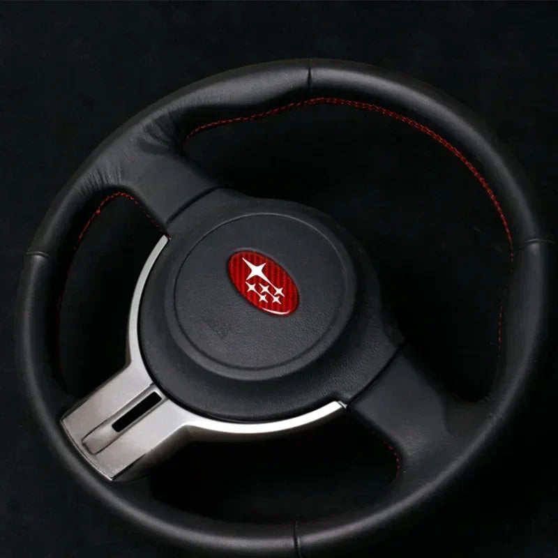 2025 New Car Steering Wheel Center Emblem Badge Sticker for Subaru Subaru Outback Legacy Impreza Forester XV Tribeca STI WRX BRZ