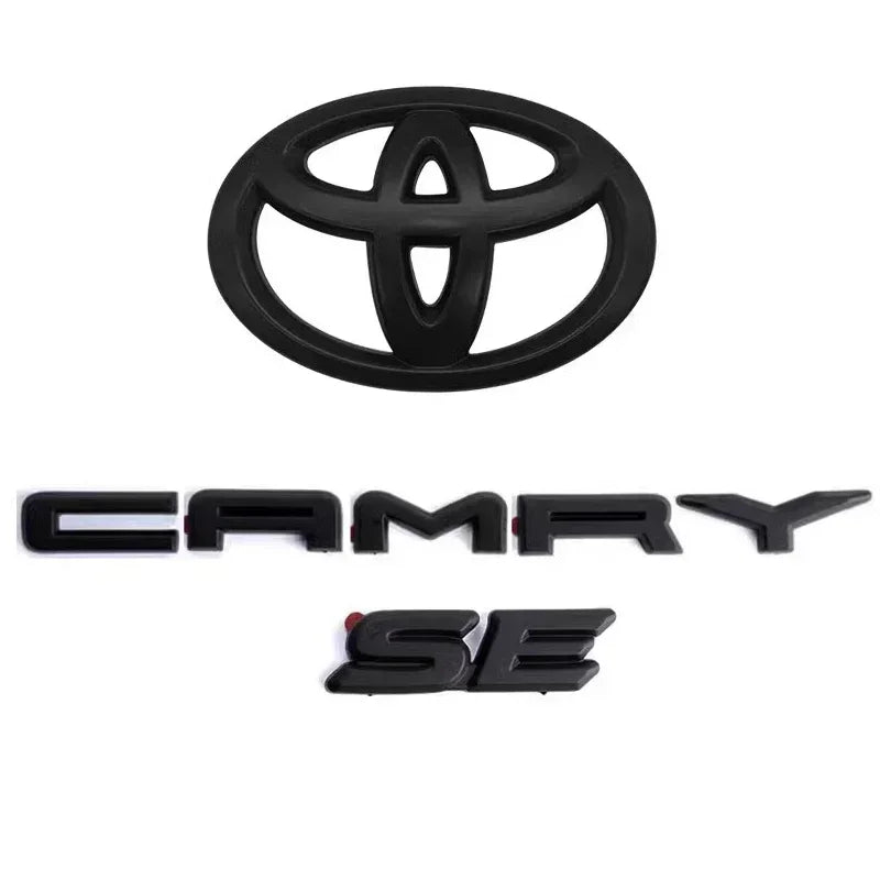 3pcs ABS Overlay logo for Toyota 2018-2024 Camry modified three-dimensional covering 3D SE XSE trunk sticker car accessories
