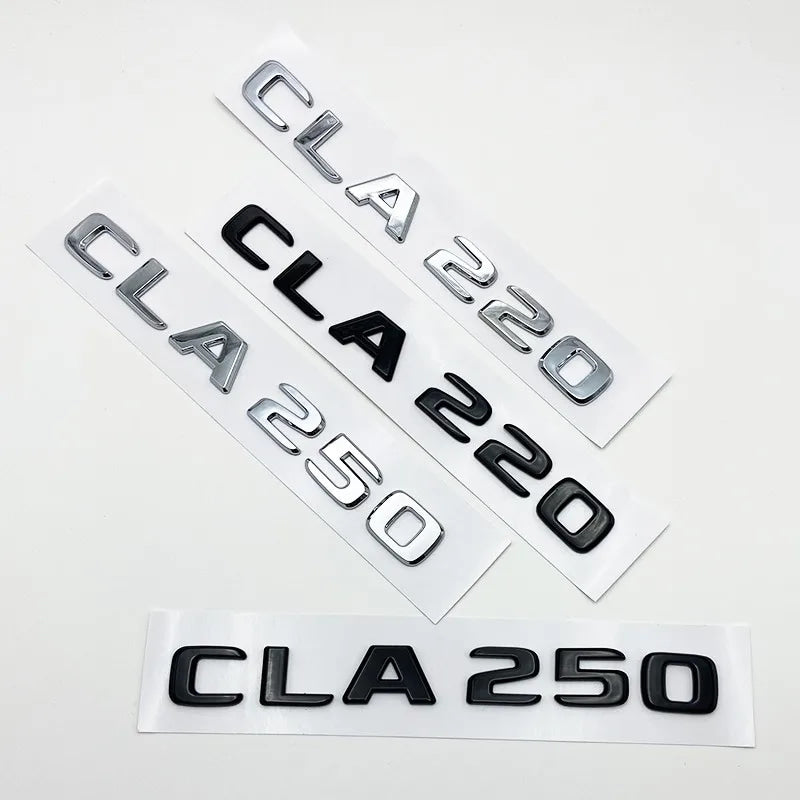 3D Letters CLA180 CLA200 CLA220 CLA250 CLA260 4Matic ABS Emblem for Mercedes Benz C118 Car Fender Trunk Rear Logo Sticker