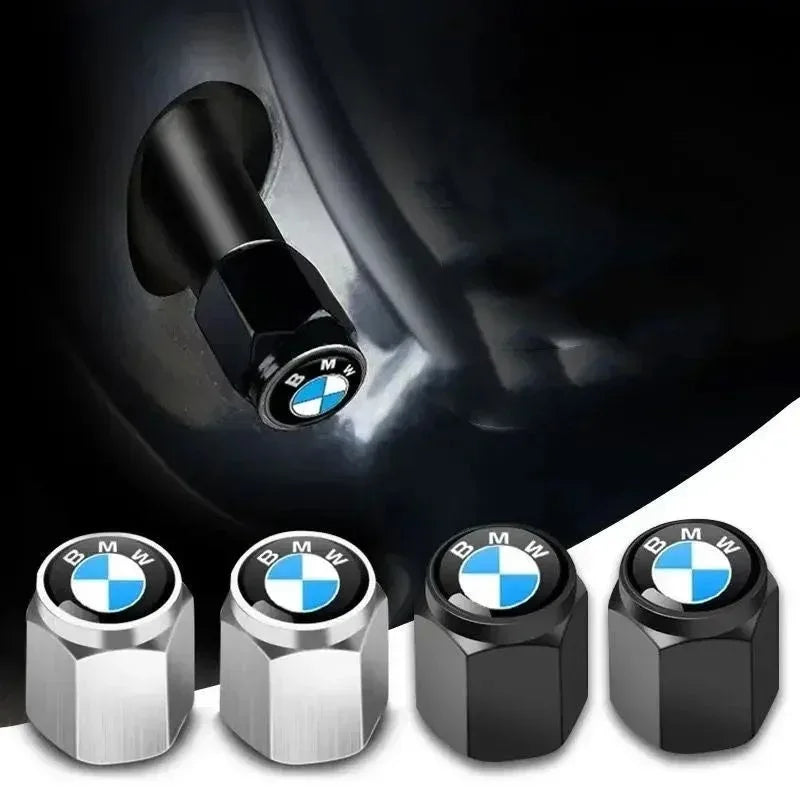 4Pcs Metal Tire Valve Stem Caps Fit BMW X Series M Series Car Accessories