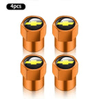 Chevrolet Car Tire Valve Stem Cap, Tire Valve Stem Cover,Universal Car Tire Valve Cap, Tyre Repair & Fitting Tool For Car, SUV