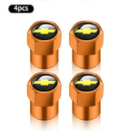 Chevrolet Car Tire Valve Stem Cap, Tire Valve Stem Cover,Universal Car Tire Valve Cap, Tyre Repair & Fitting Tool For Car, SUV