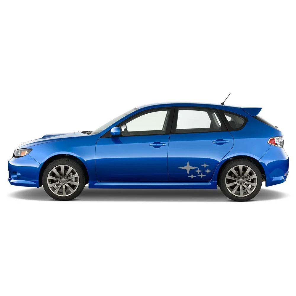2PCS Car Side Door Creative Stars Stickers Auto Accessories For Subaru Impreza WRX STI GDB GVB VA 2018 2009 2008 2014 2002 2015