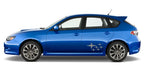 2PCS Car Side Door Creative Stars Stickers Auto Accessories For Subaru Impreza WRX STI GDB GVB VA 2018 2009 2008 2014 2002 2015
