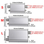 24mm Muffler Silencer S Curved Air Diesel Parking Heater Exhaust Pipe Aluminum Alloy Small Medium Large for Weibost Eberspach