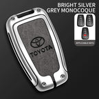 Car Key Case Bag Cover Shell For Toyota CHR Prado 2017 2018 Prius Camry Corolla RAV4 2017 2018 2019 2020 Protector Accessories