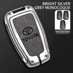 Car Key Case Bag Cover Shell For Toyota CHR Prado 2017 2018 Prius Camry Corolla RAV4 2017 2018 2019 2020 Protector Accessories