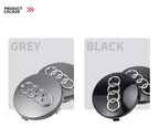 For Audi 4pcs 60mm Car Styling Audi Wheel Center Cap Emblem Hub Covers Badge For Audi B5 B6 B7 B8 B9 D3 Q3 Q5 Q7 TT A1 A3 A4 A5