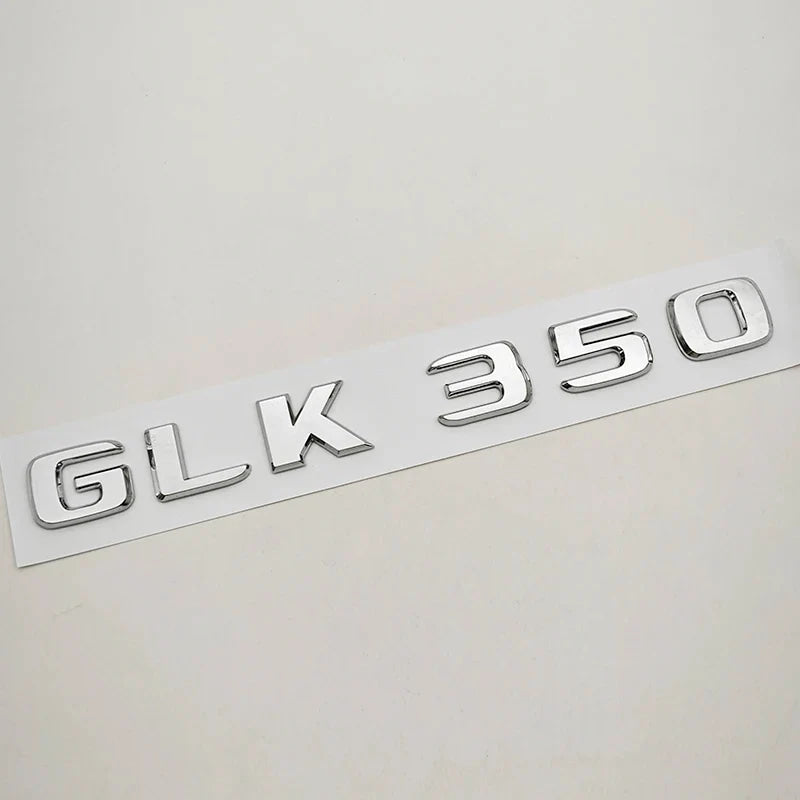 3D ABS Car Logo 4 Matic GLK220 GLK300 GLK350 Emblem Letters Sticker Rear Trunk Badge for GLK W204 X204 GLK220 GLK300 GLK350