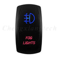 Waterproof 5 Pins SPST On/Off Rocker Switch Blue & Red Led 20A/12V 10A/24V Toggle Switch GPS for Cars,Trucks, RVs, Boats