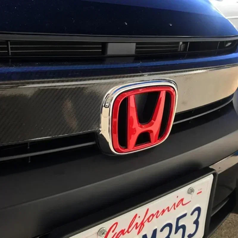 3Pcs Car Front Grille Rear Trunk Badge Steering Wheel Logo Sticker for Honda Accord Civic City XR-V CR-V Inspire Crider Envix
