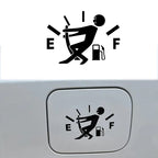Pegatinas divertidas para coche, puntero de tanque de combustible, pegatina de vinilo reflectante, calcomanía de Gas alto, pegatinas vacías para indicador de combustible, calcomanía para Exterior de coche
