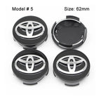 4Pcs 57/62mm Car Wheel Center Hub Cap Rim Cover For Toyota Corolla RAV4 LEVIN Yaris C-HR Camry Prius Prado  Car Auto Accessories