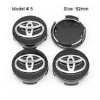 4Pcs 57/62mm Car Wheel Center Hub Cap Rim Cover For Toyota Corolla RAV4 LEVIN Yaris C-HR Camry Prius Prado  Car Auto Accessories