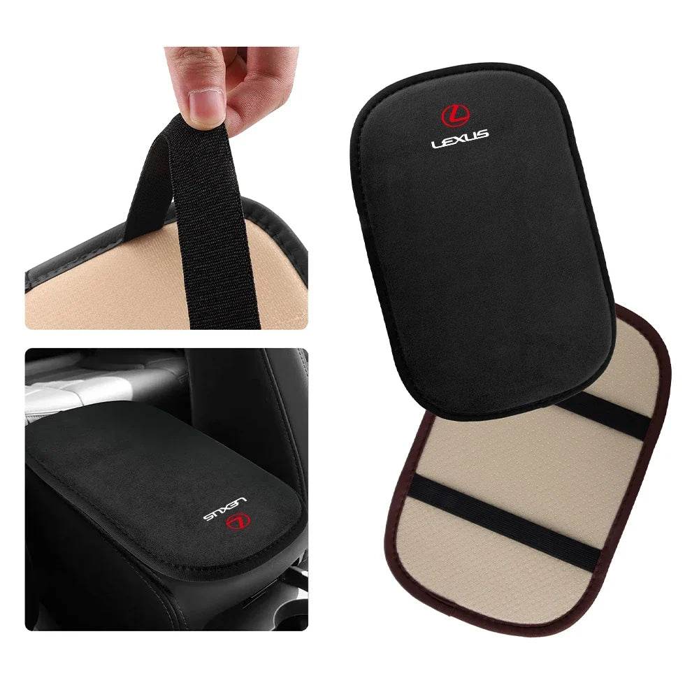 Car Fur Anti-slip Armrest Pad Cover Protective Mat Auto Accessories For Lexus LS LC IS350 ES300h ES300 IS250 IS220d NX350h GS350
