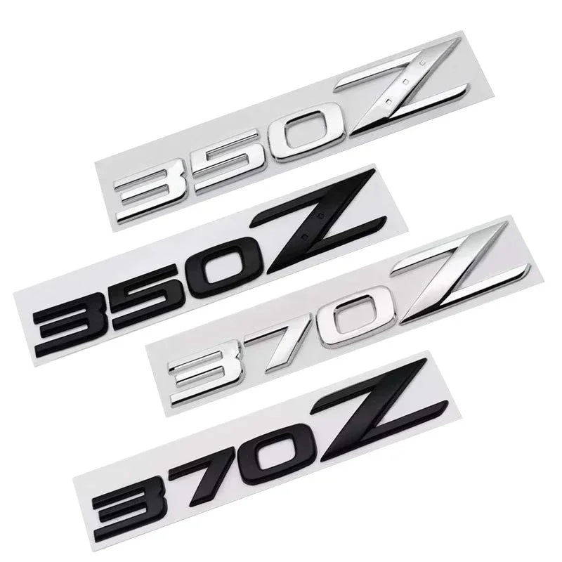 Car Front Emblem Sticker Auto Rear Trunk Badge for Nissan Z 350Z 370Z Fairlady Z3 Z34 Altima Leaf Livina Maxima Qashqai Sylphy
