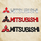 For Mitsubishi Outlander Eclipse Pajero Lancer EVO ASX Triton Attrage Ralliart Delica Car Metal Logo Badge Emblem Sticker