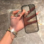 Nueva funda transparente de lujo con purpurina ostentosa para iPhone 16, 15, 14, 13, 12, 11 Pro Max Mini X XR XS, funda suave transparente de TPU a prueba de golpes