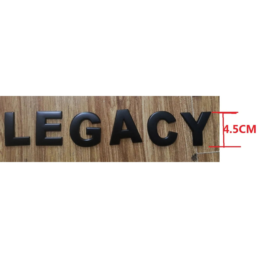 Car Letter Rear Trunk Decals Emblem Badge Sticker Front Engine Cover Sticker Decal Styling For Subaru LEGACY