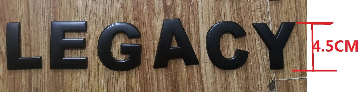 Car Letter Rear Trunk Decals Emblem Badge Sticker Front Engine Cover Sticker Decal Styling For Subaru LEGACY