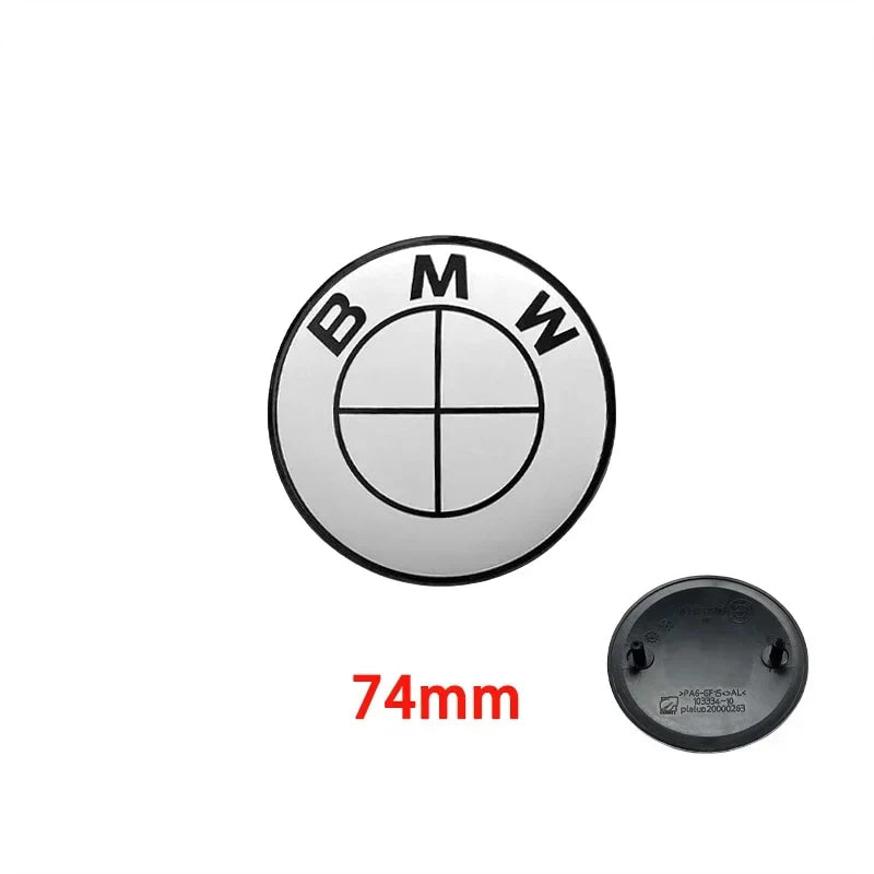 45/74/82mm automobile ABS front and rear logo hub covers are suitable for BMW Group's new badge decoration accessories.